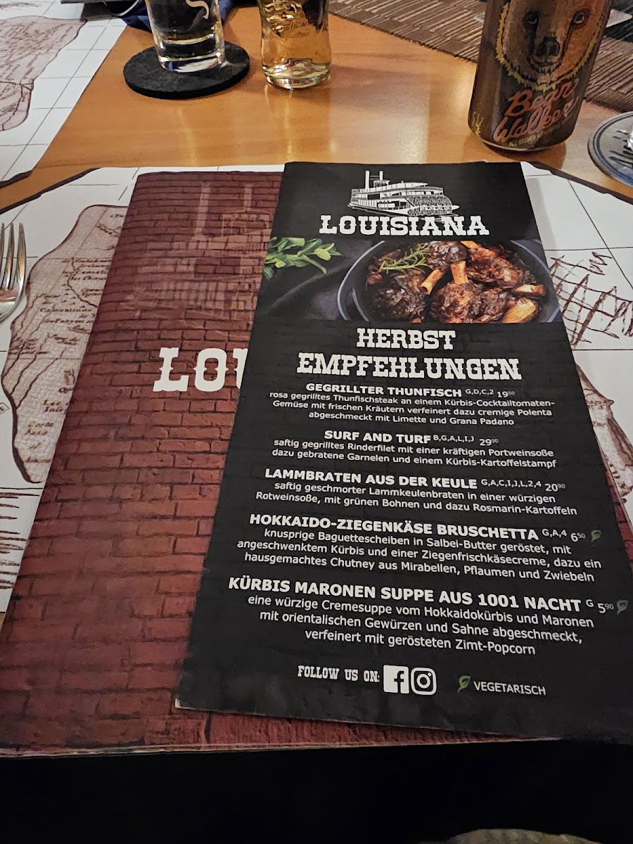 Menu Louisiana - Steakhaus & Südstaaten-Restaurant-7