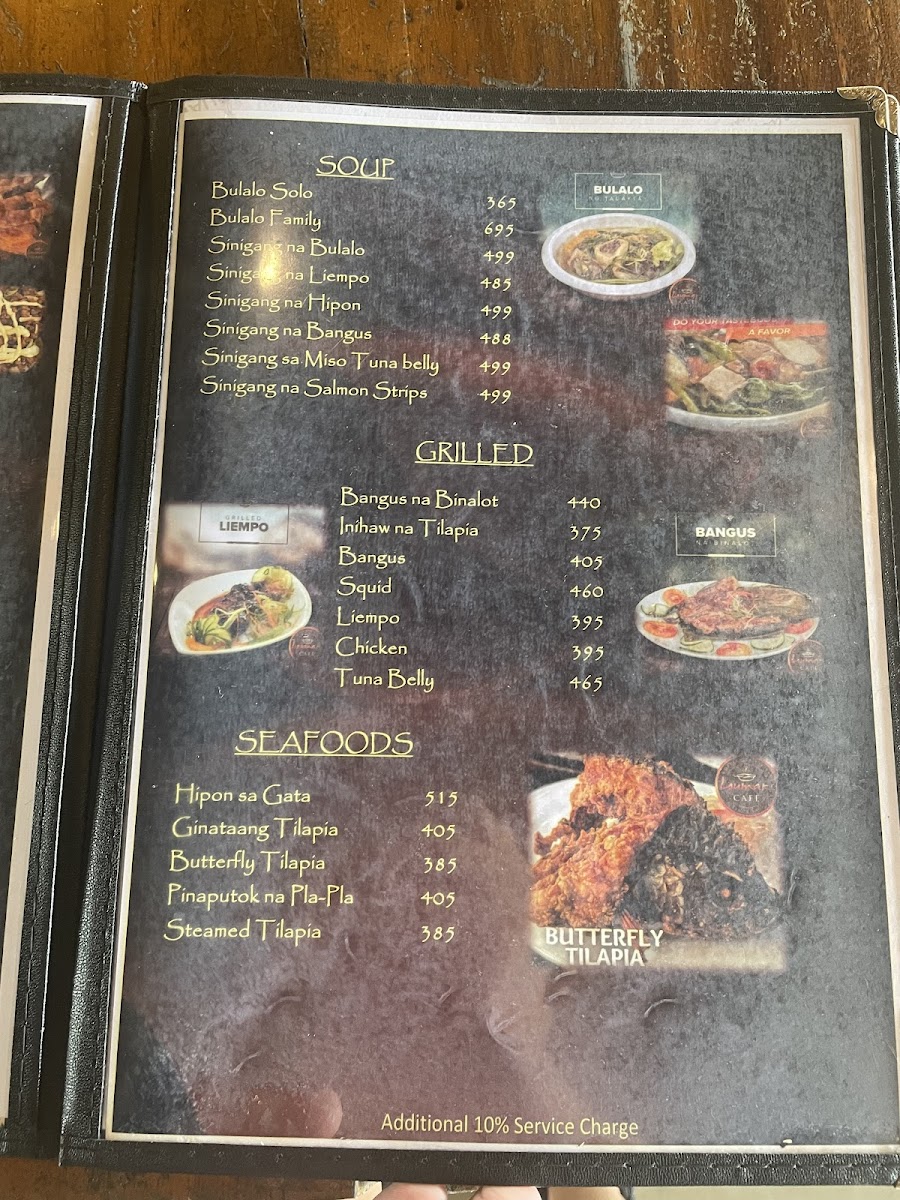 Menu Loumars Cafe & Restaurant - Tagaytay Francisco-10