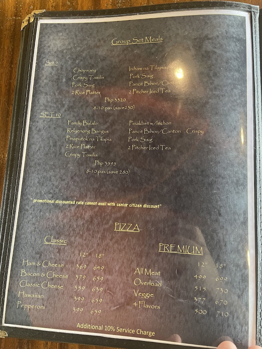 Menu Loumars Cafe & Restaurant - Tagaytay Francisco-5