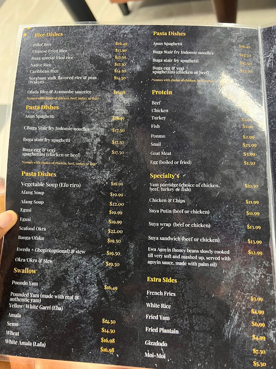 Menu Lounge & Restaurant De Buga-1