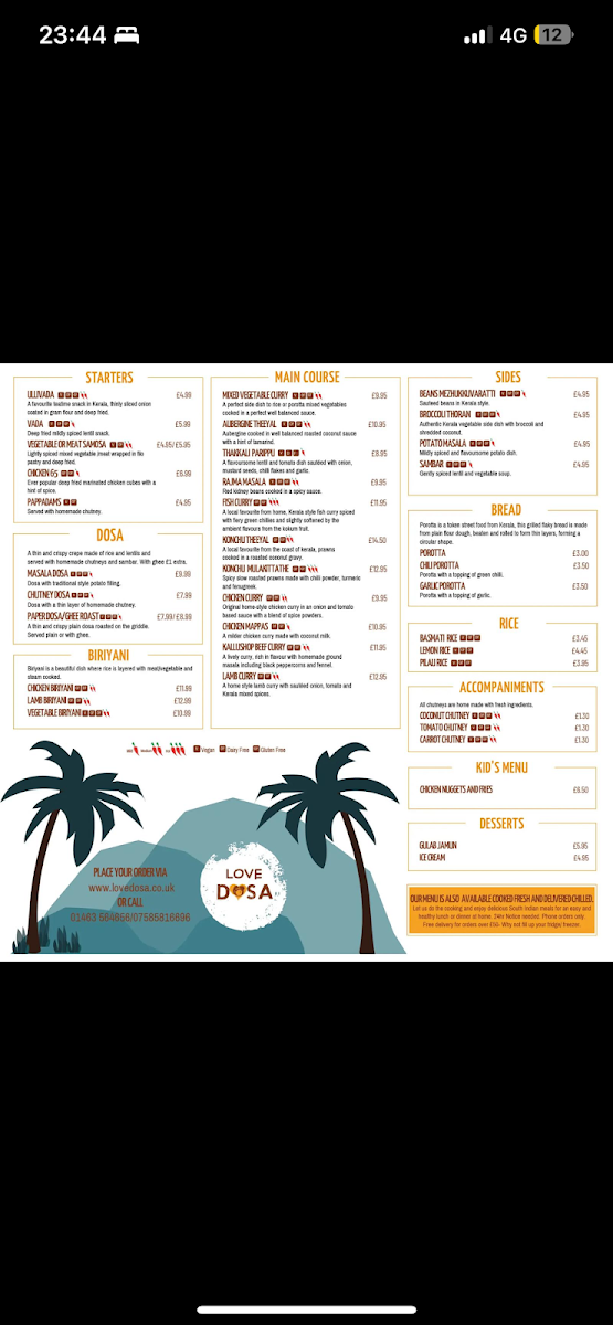 Menu Love Dosa-10