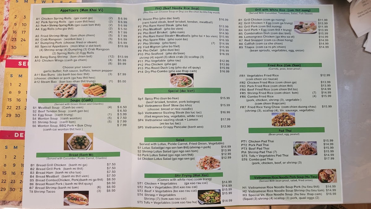 Menu Love Phở & Boba-1