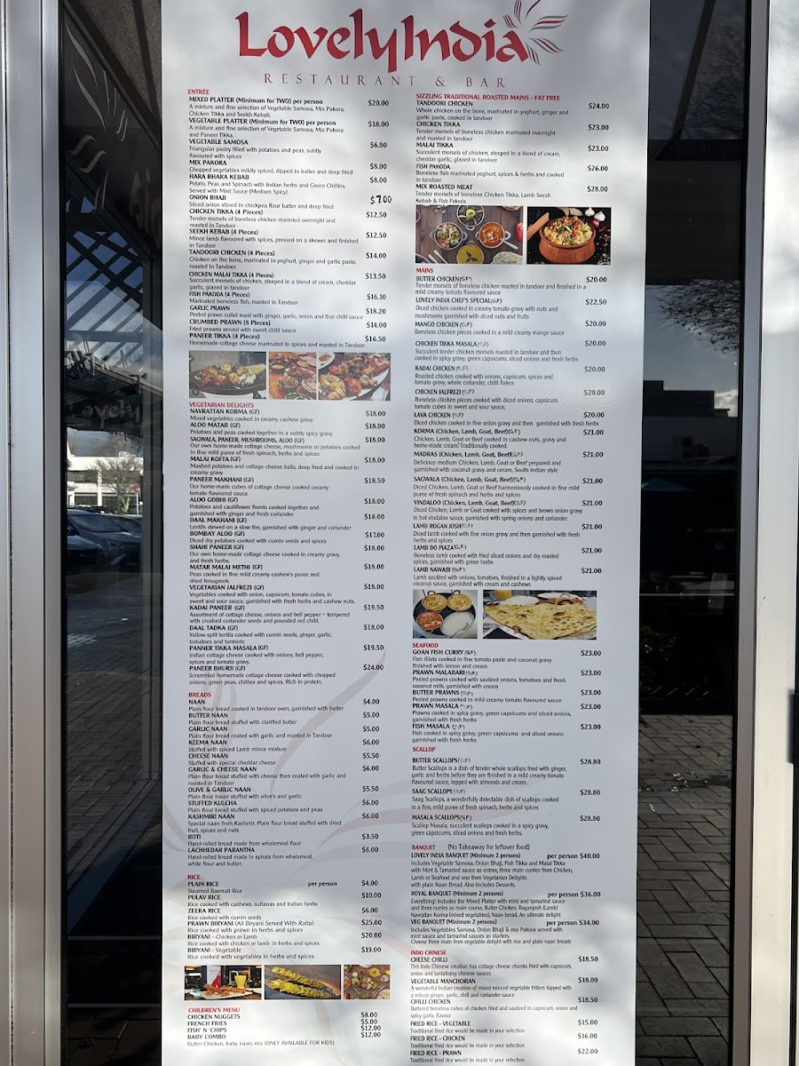 Menu Lovely India Restaurant & Bar-1