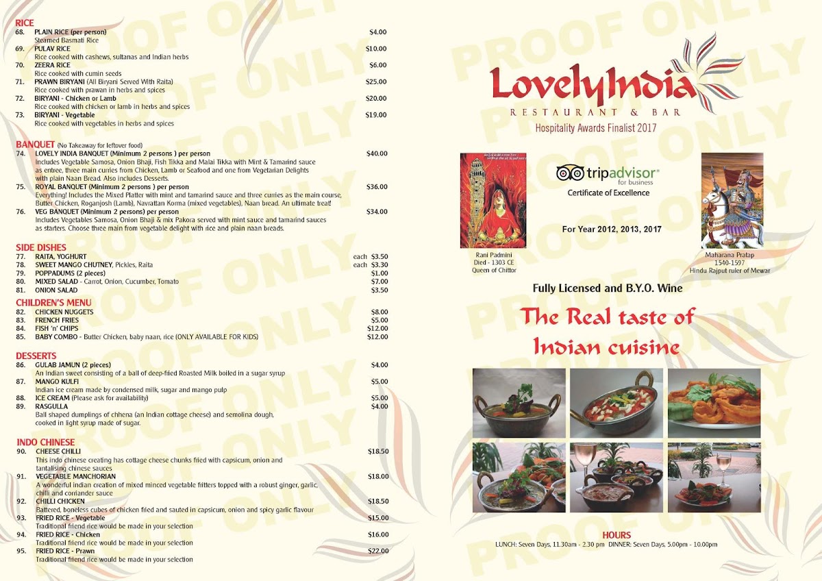 Menu Lovely India Restaurant & Bar-4