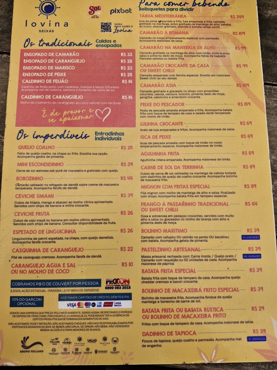 Menu Lovina Seixas | Bar | Restaurante Em João Pessoa-10