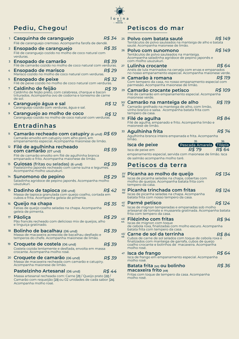 Menu Lovina Seixas | Bar | Restaurante Em João Pessoa-4