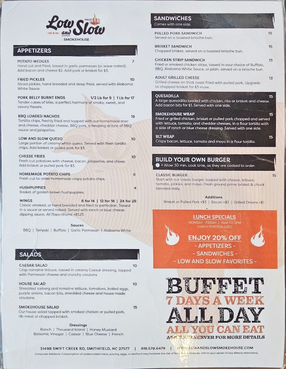 Menu Low And Slow Smokehouse-5