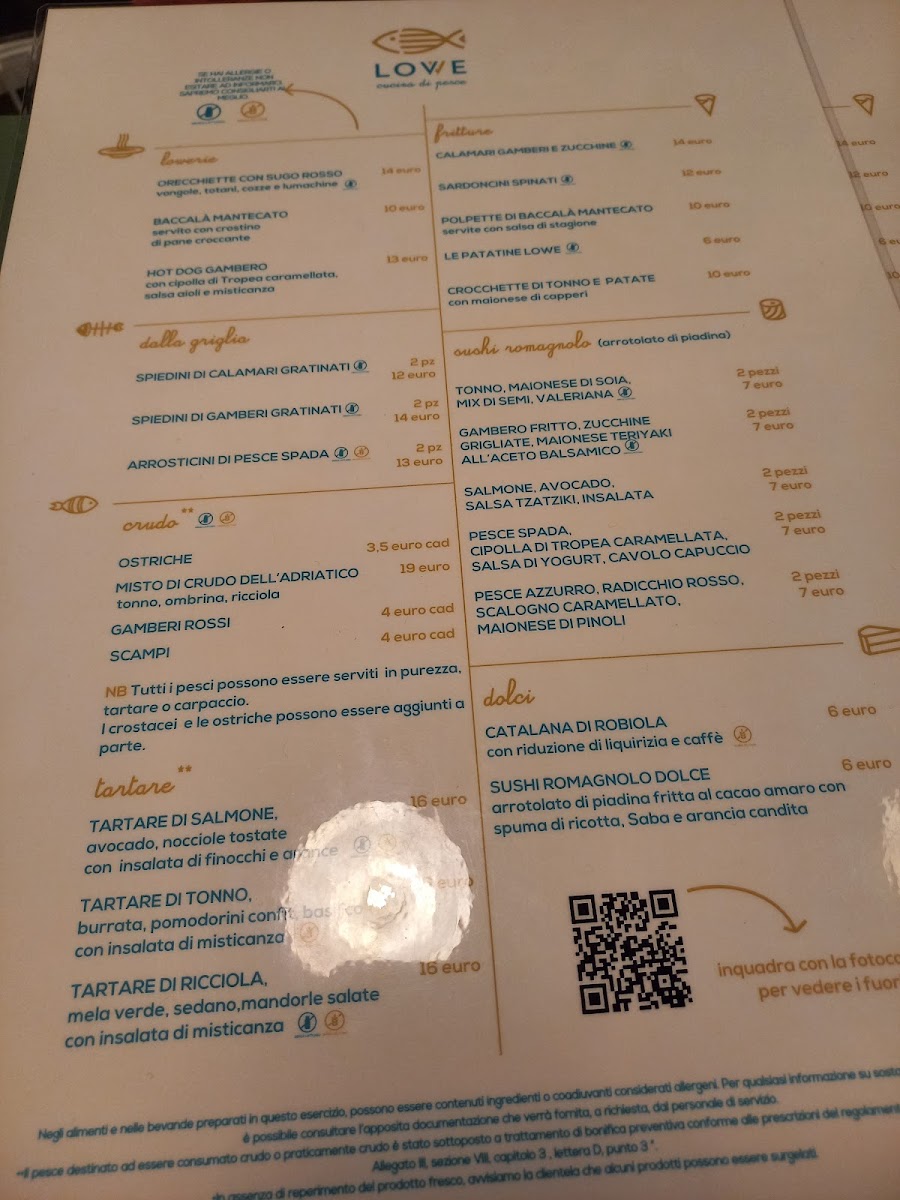 Menu Lowe Cucina Di Pesce-1