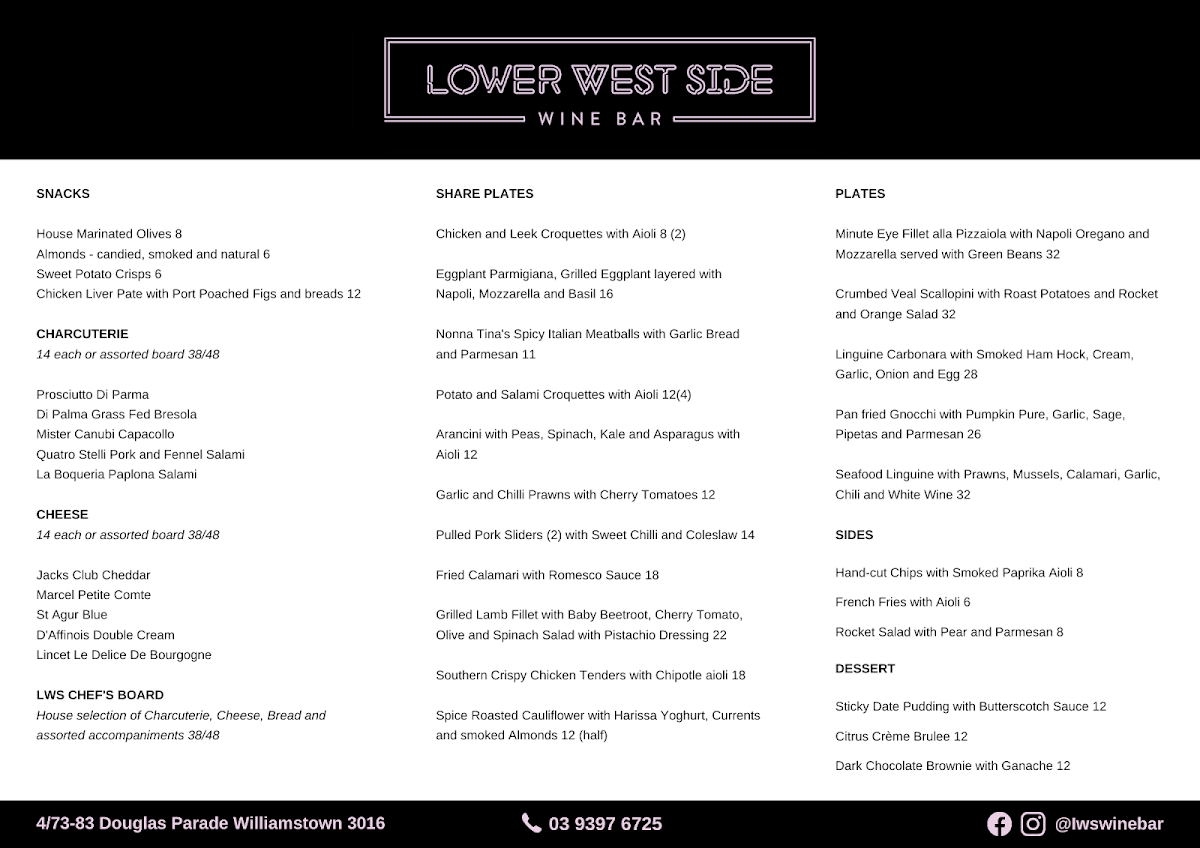 Menu Lower West Side-3