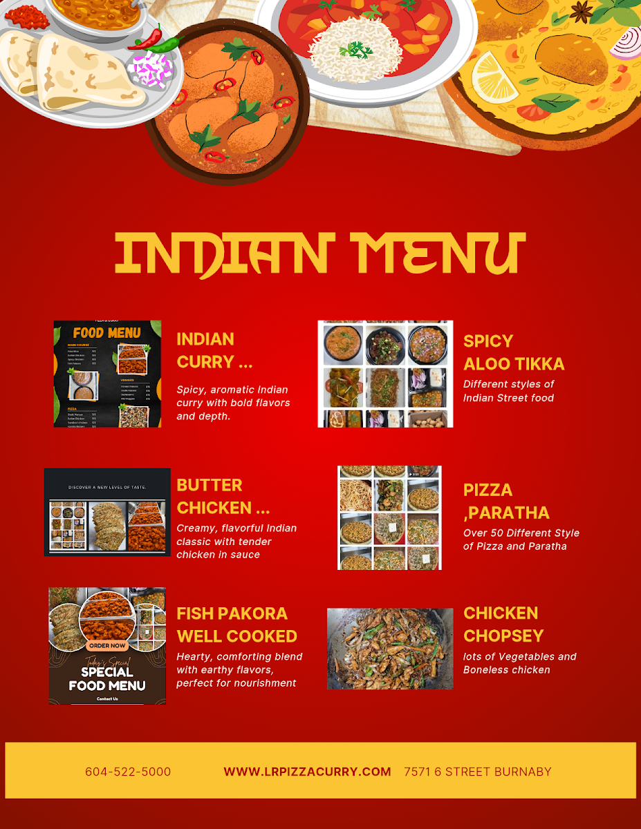 Menu Lr Pizza & Curry Ltd(Best Price On Website!)-3