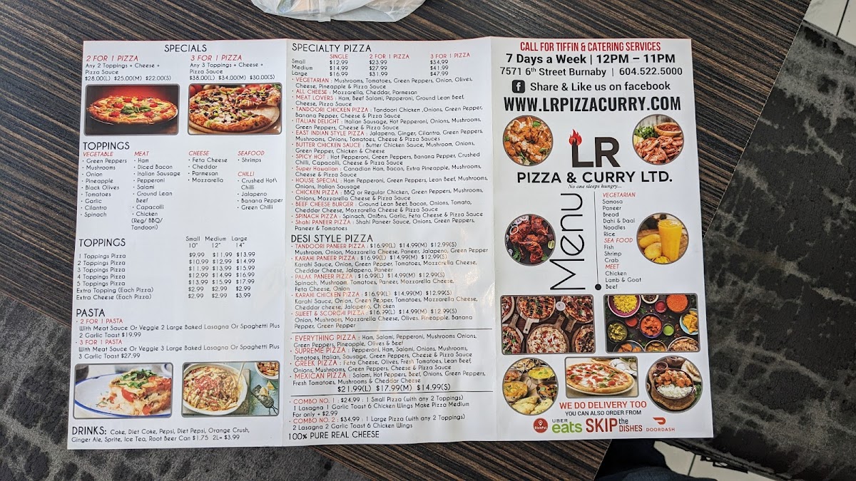 Menu Lr Pizza & Curry Ltd(Best Price On Website!)-9
