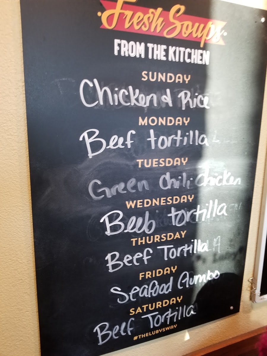 Menu Luby's-4