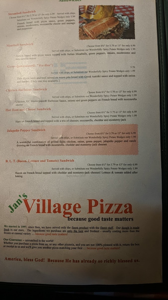 Menu Luca's Pizza & Grill-1