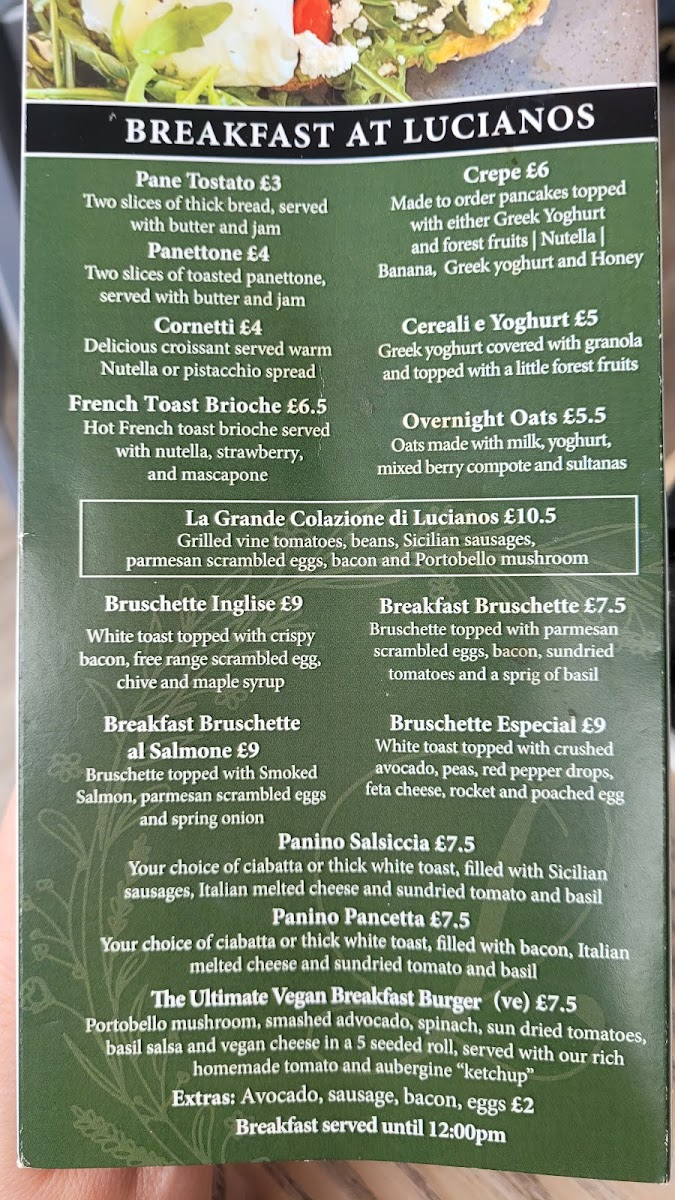 Menu Luciano's At Middlebrook-1