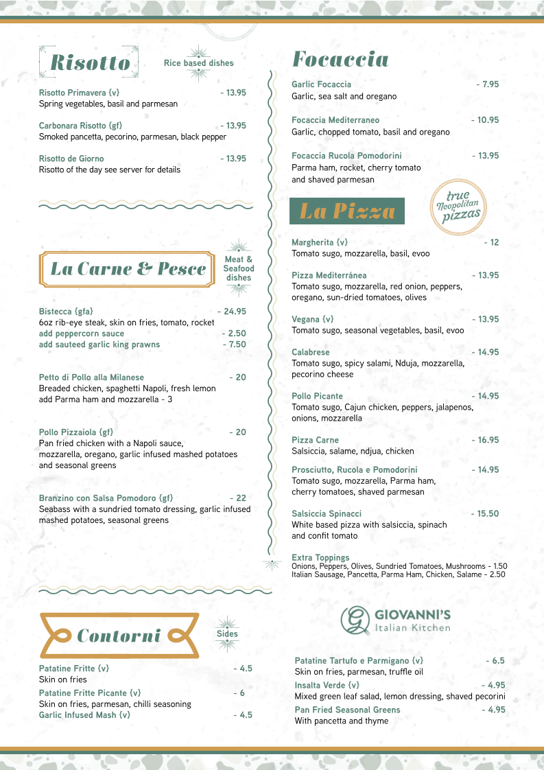 Menu Luciano's Hamilton-1