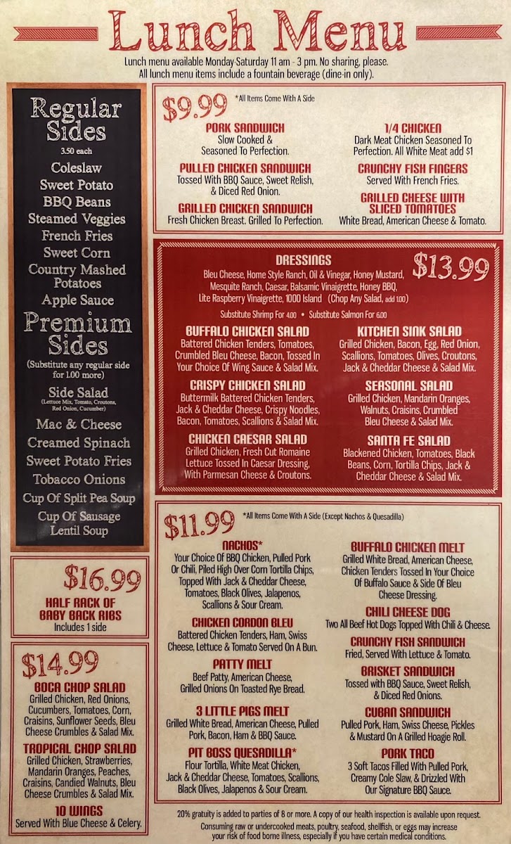 Menu Lucilles Bad To The Bone Bbq-1