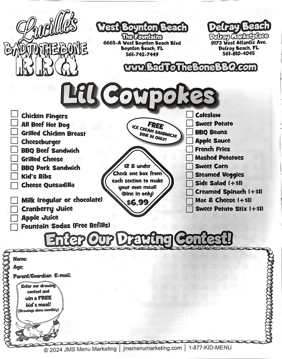 Menu Lucilles Bad To The Bone Bbq-6