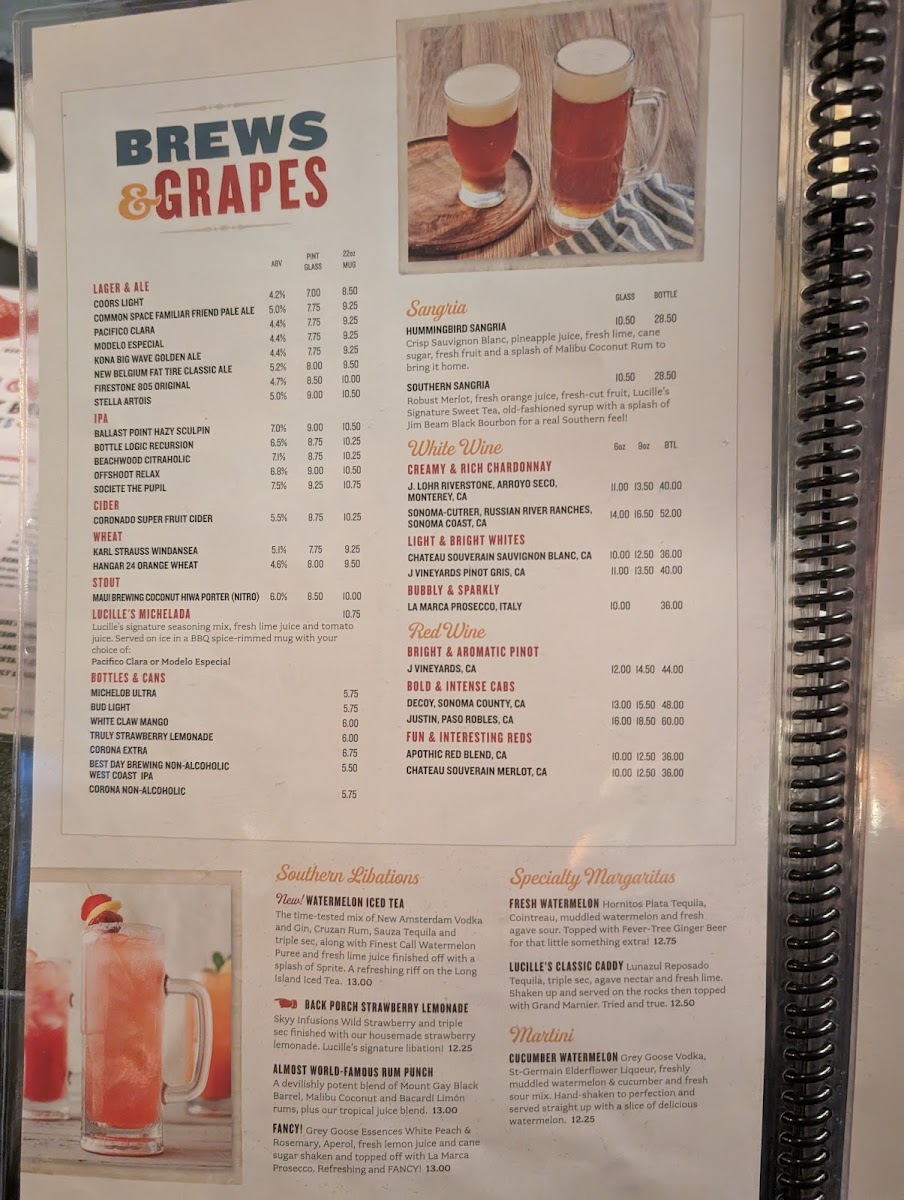 Menu Lucille's Smokehouse Bar-B-Que-2