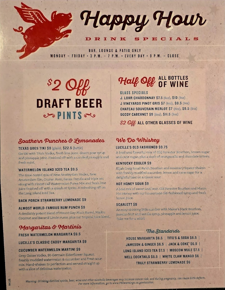 Menu Lucille's Smokehouse Bar-B-Que-5