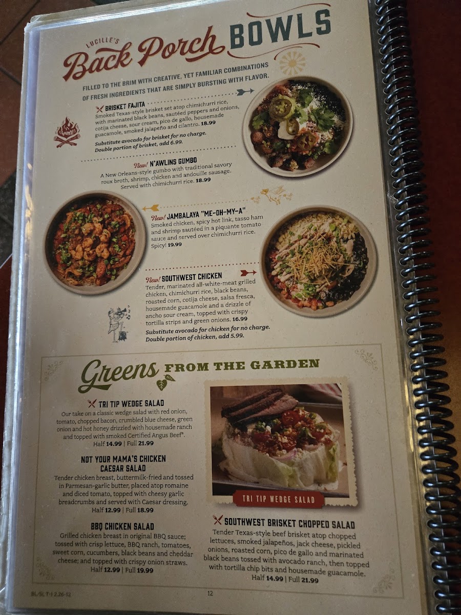 Menu Lucille's Smokehouse Bar-B-Que-7
