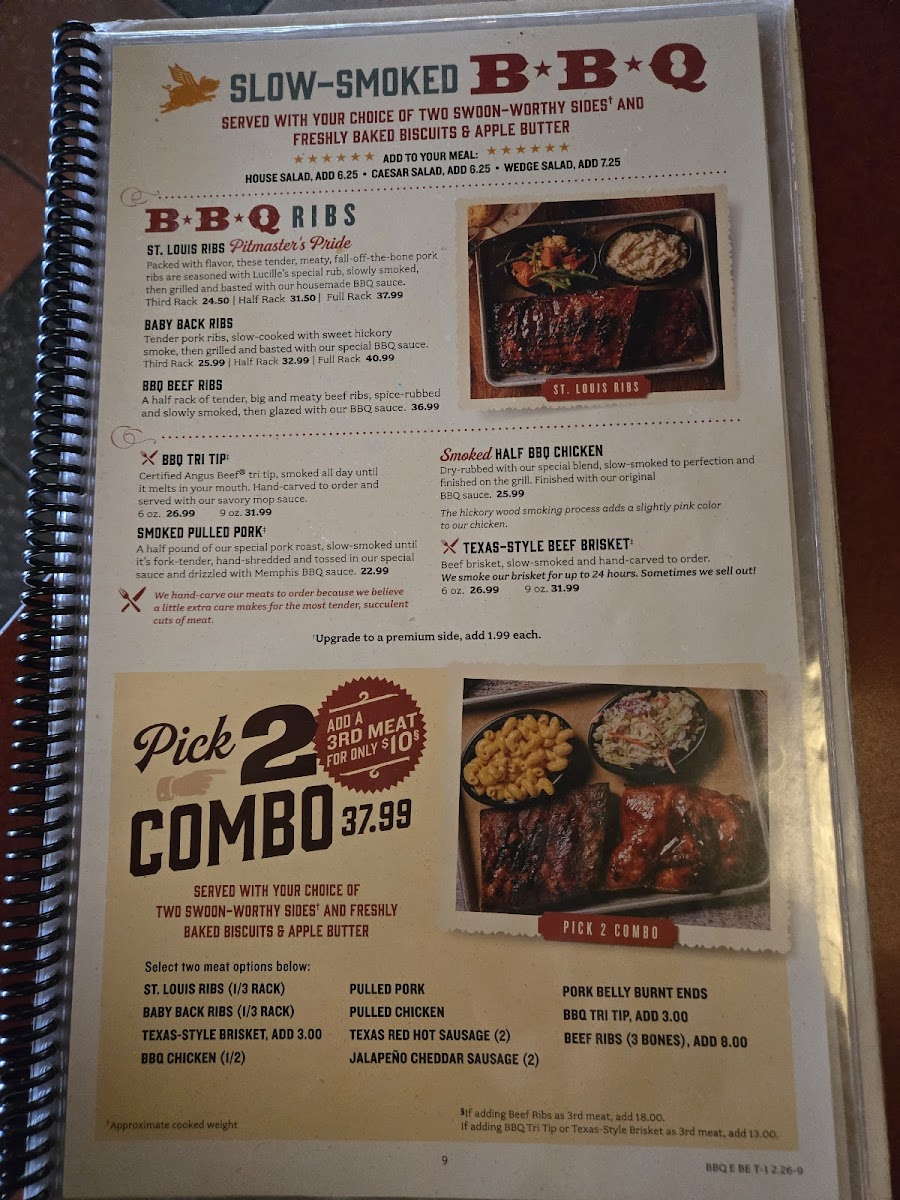 Menu Lucille's Smokehouse Bar-B-Que-9
