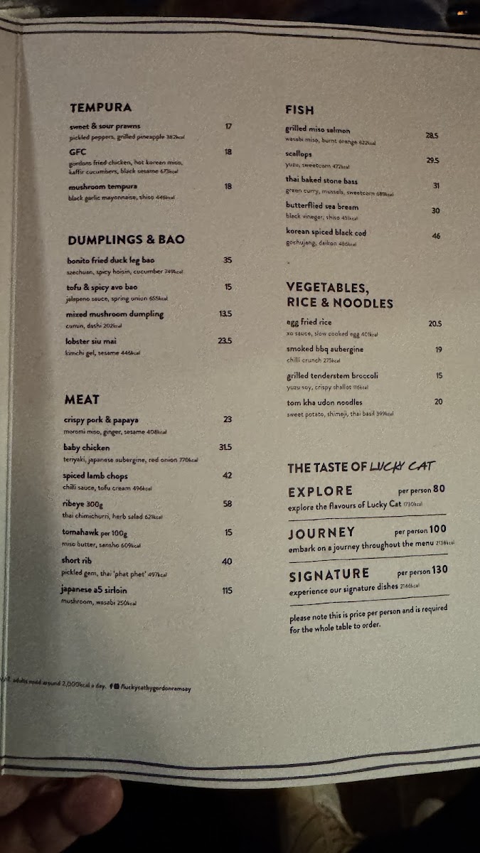 Menu Lucky Cat By Gordon Ramsay-1