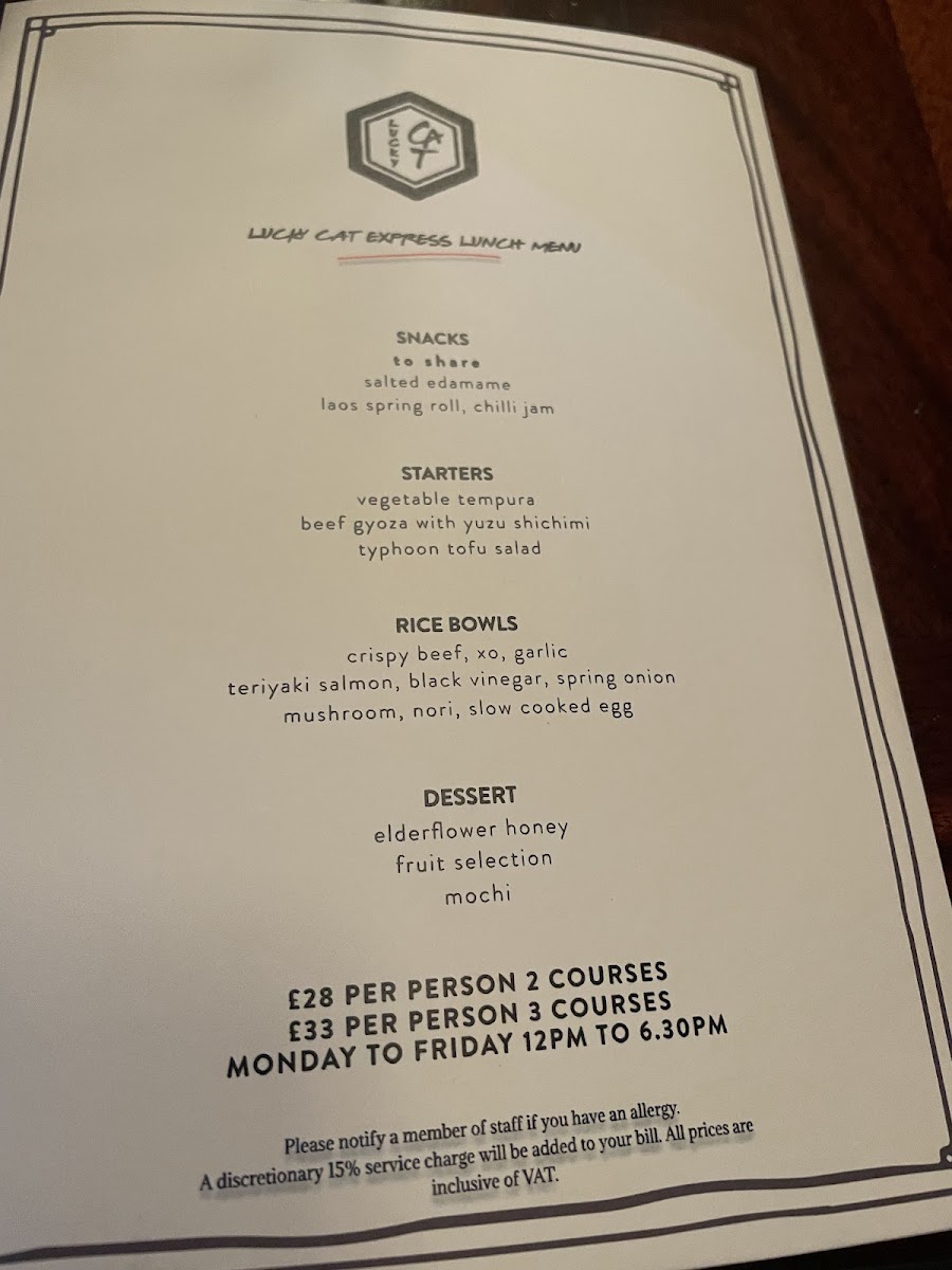 Menu Lucky Cat By Gordon Ramsay-4