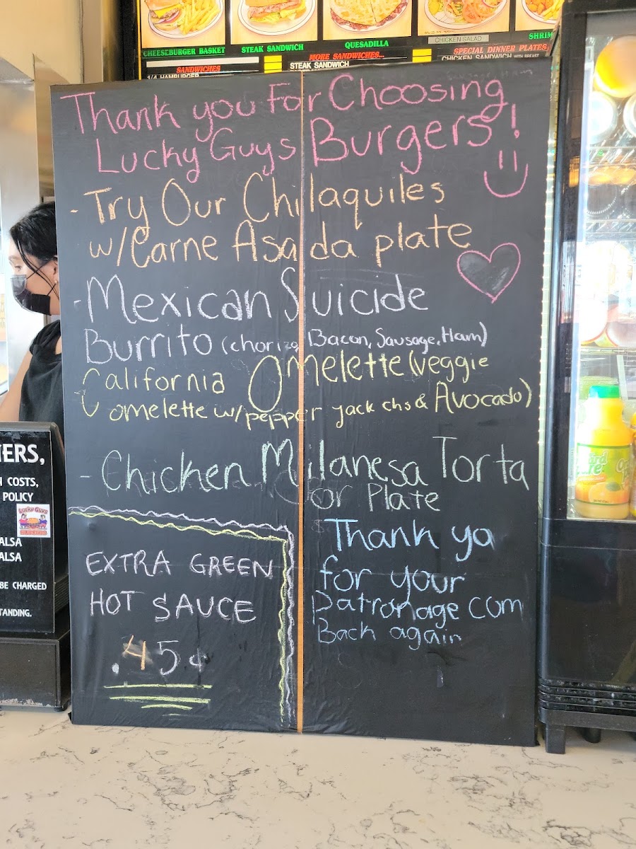 Menu Lucky Guy's Burgers-2