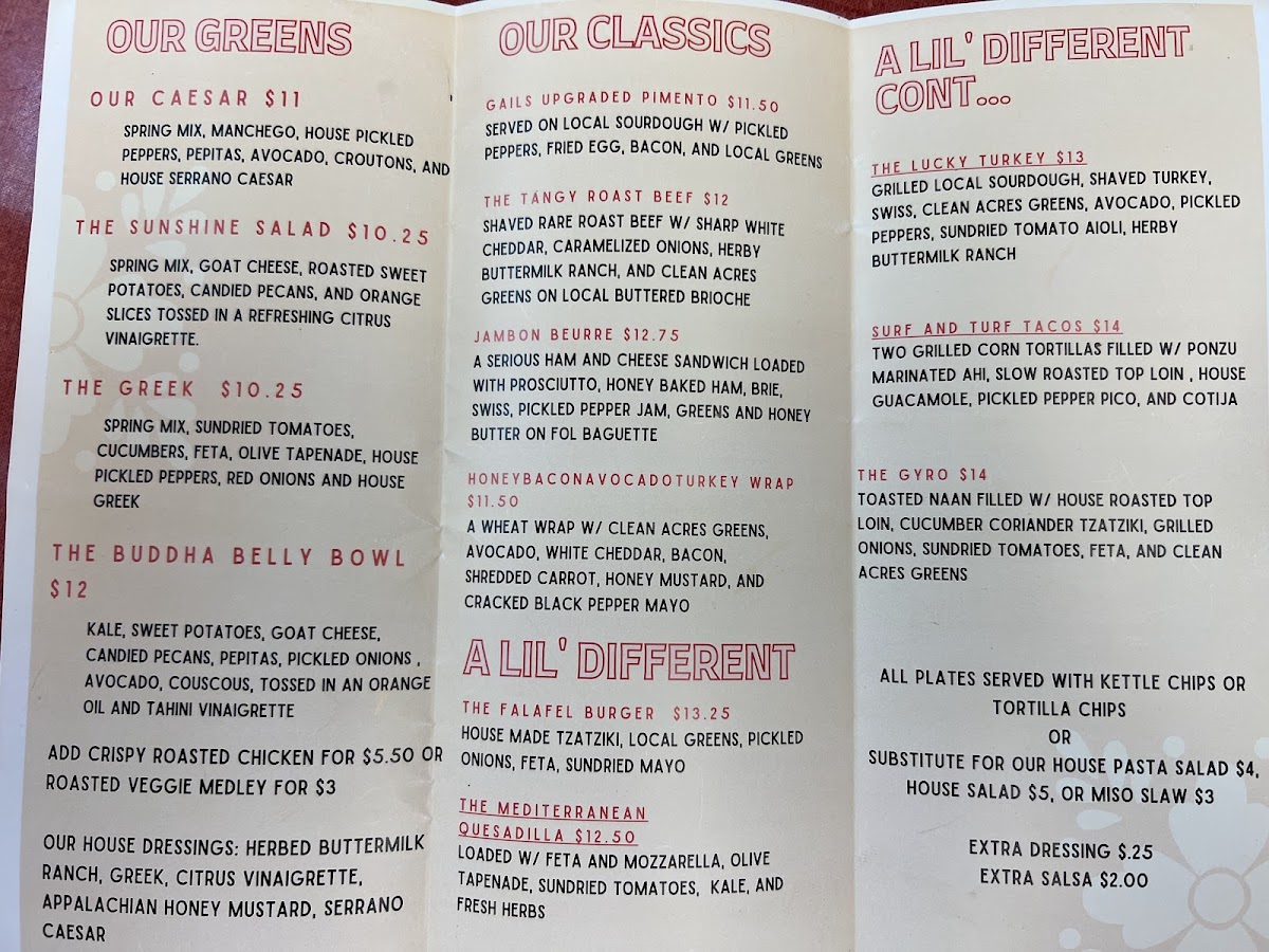 Menu Lucky Rivers Cafe And Catering Llc-3
