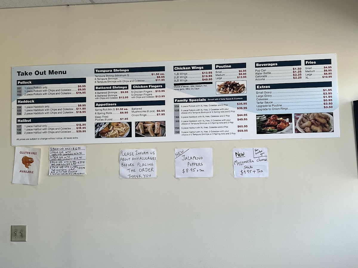 Menu Luckys Fish & Chips Stoney Creek-1