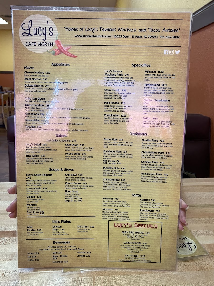 Menu Lucy's Cafe North-4
