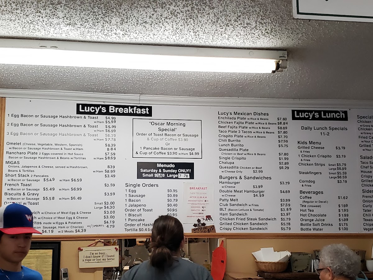Menu Lucy's Cafe-2