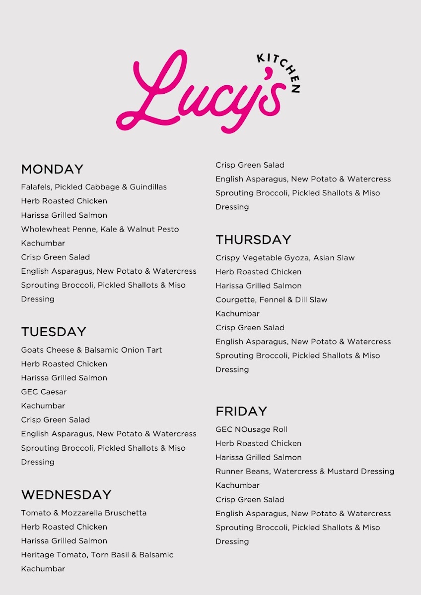 Menu Lucy's Kitchen-1