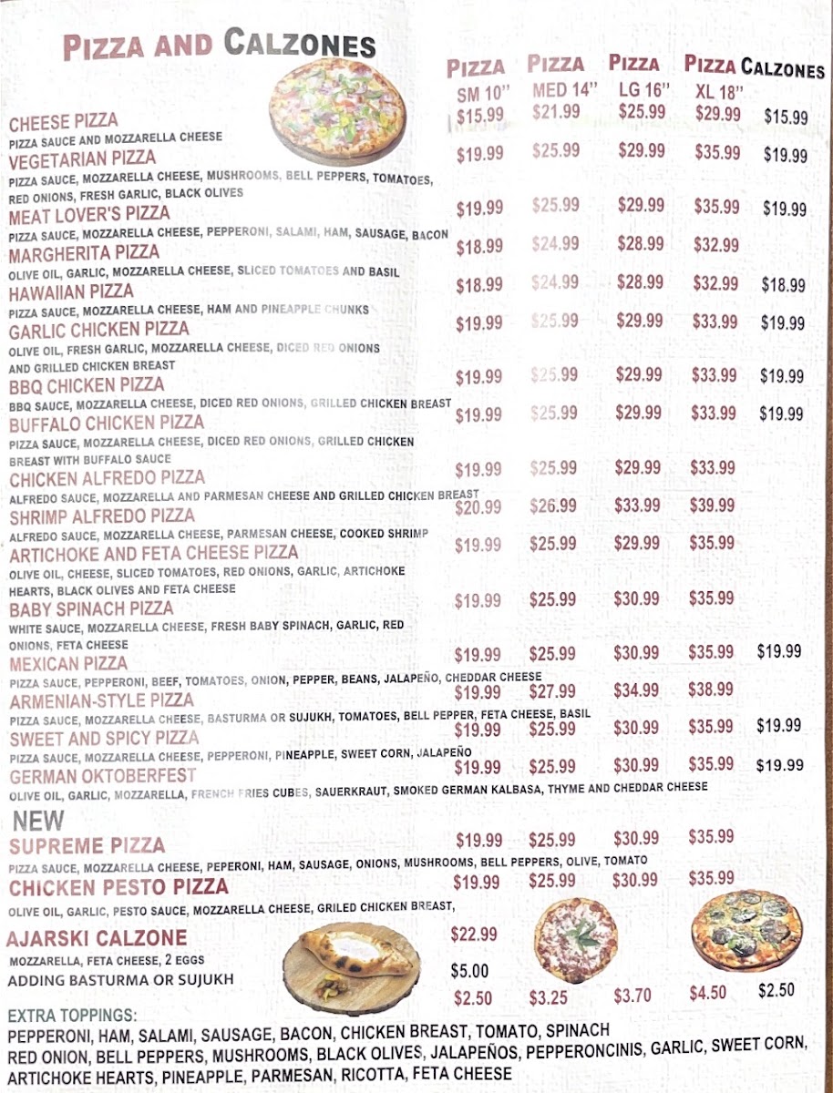 Menu Lucy's Pizza & Burgers-8