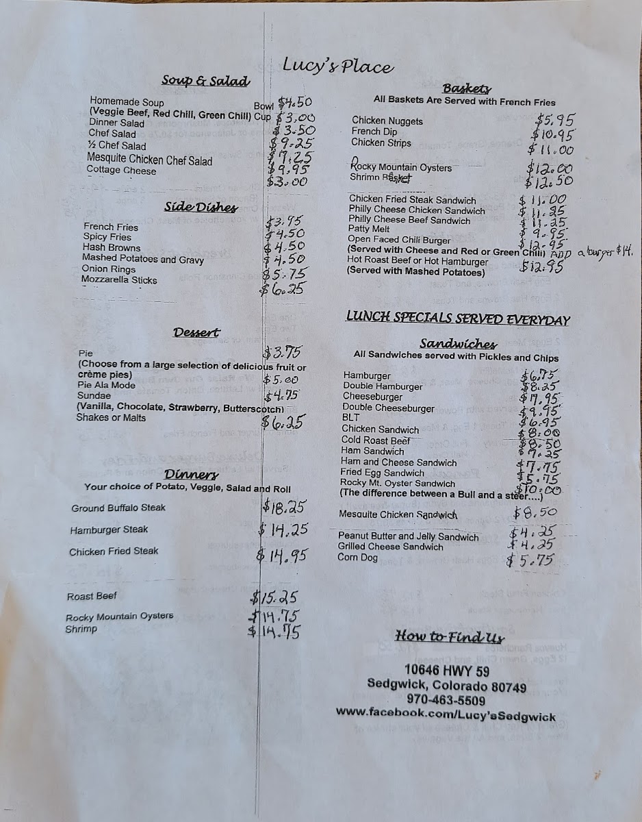 Menu Lucy's Place-3