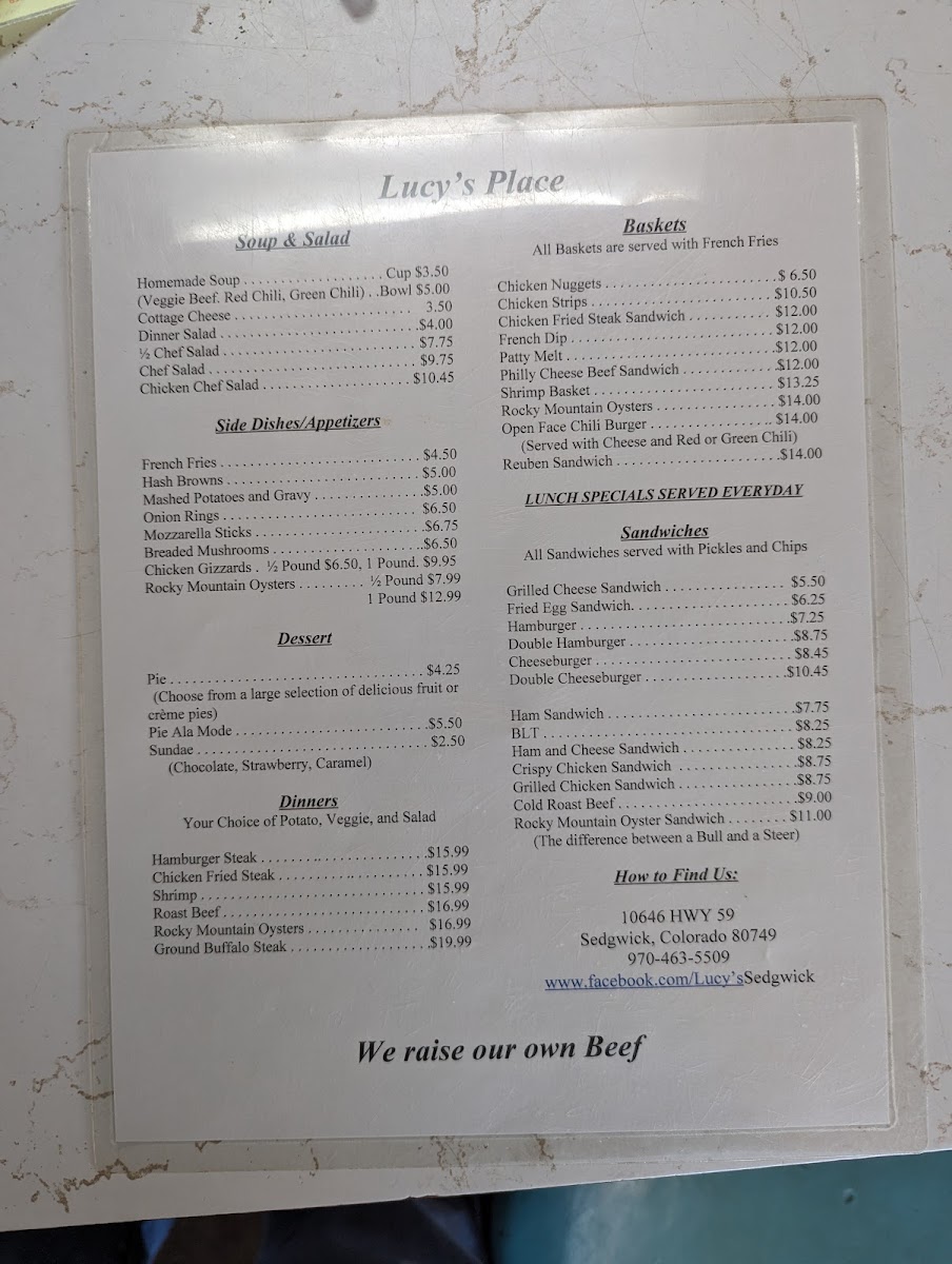 Menu Lucy's Place-4