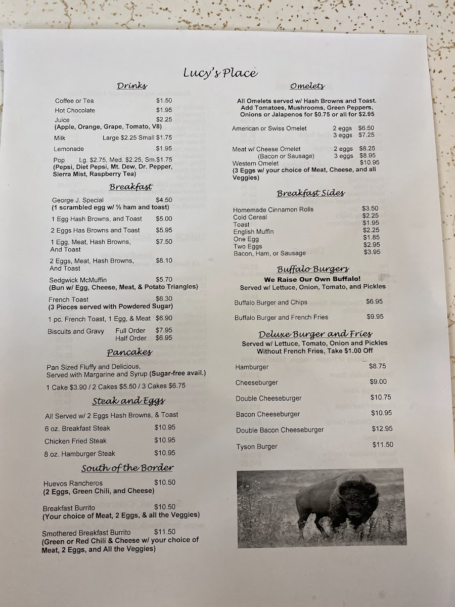 Menu Lucy's Place-5