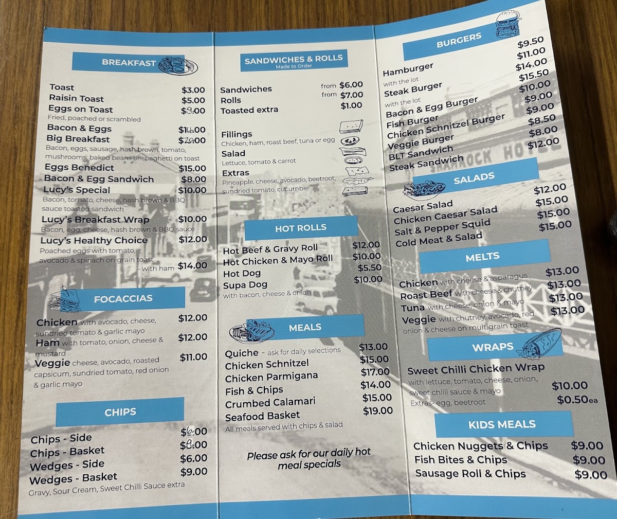 Menu Lucy's Tearooms-1
