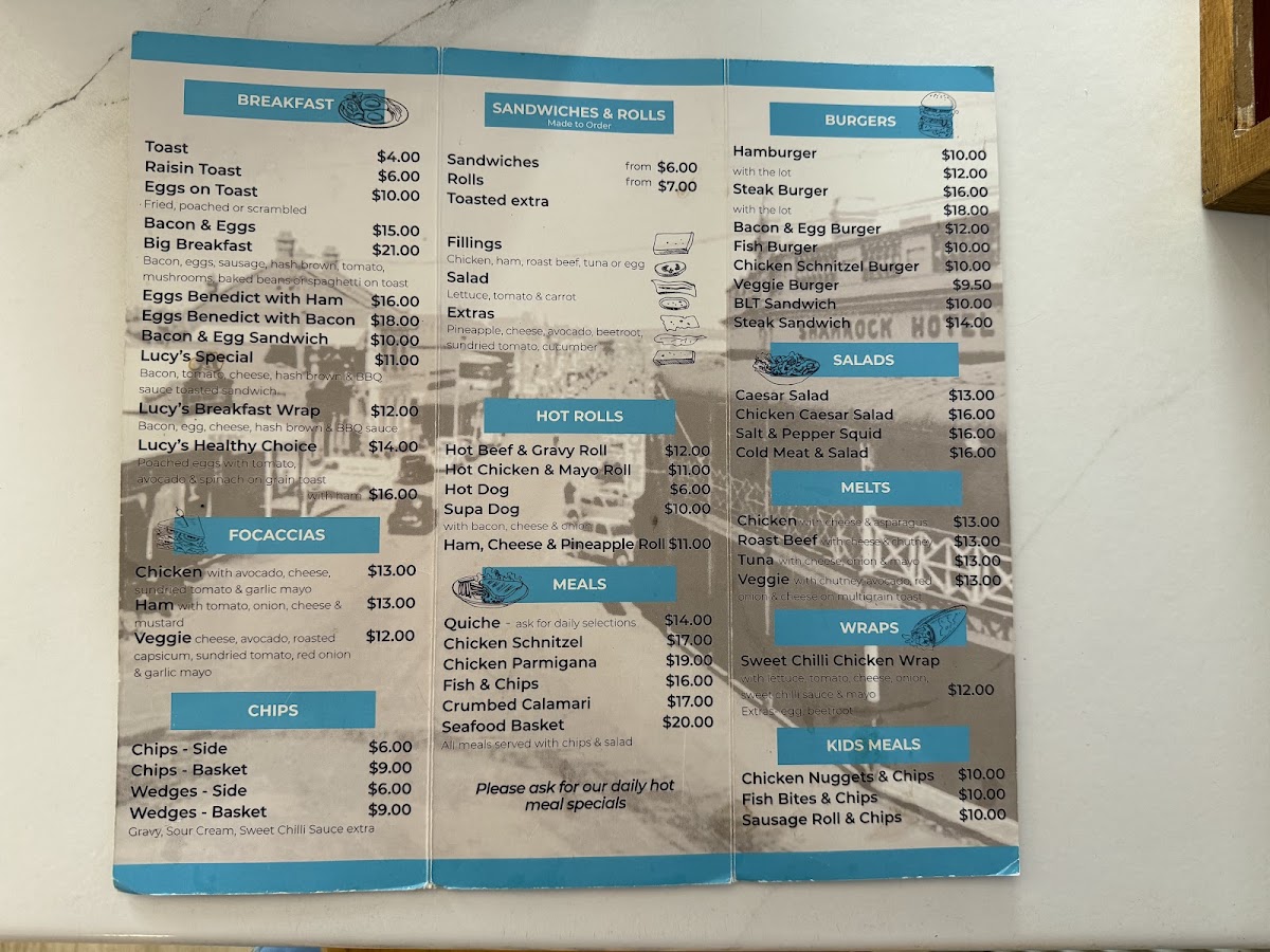 Menu Lucy's Tearooms-2