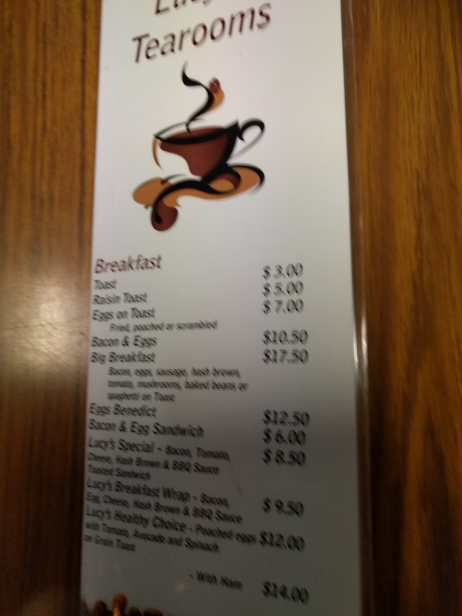 Menu Lucy's Tearooms-8