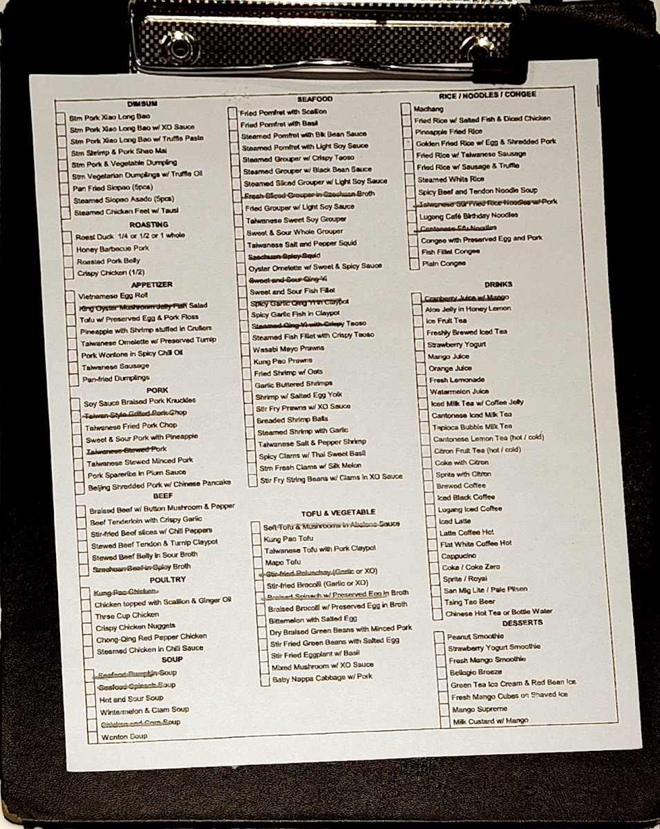 Menu Lugang Cafe - Sm Megamall-3