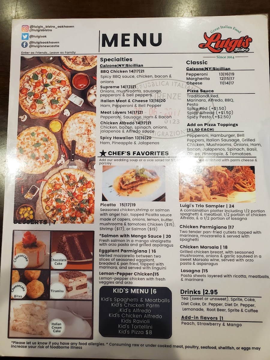 Menu Luigi's In Westbury-3