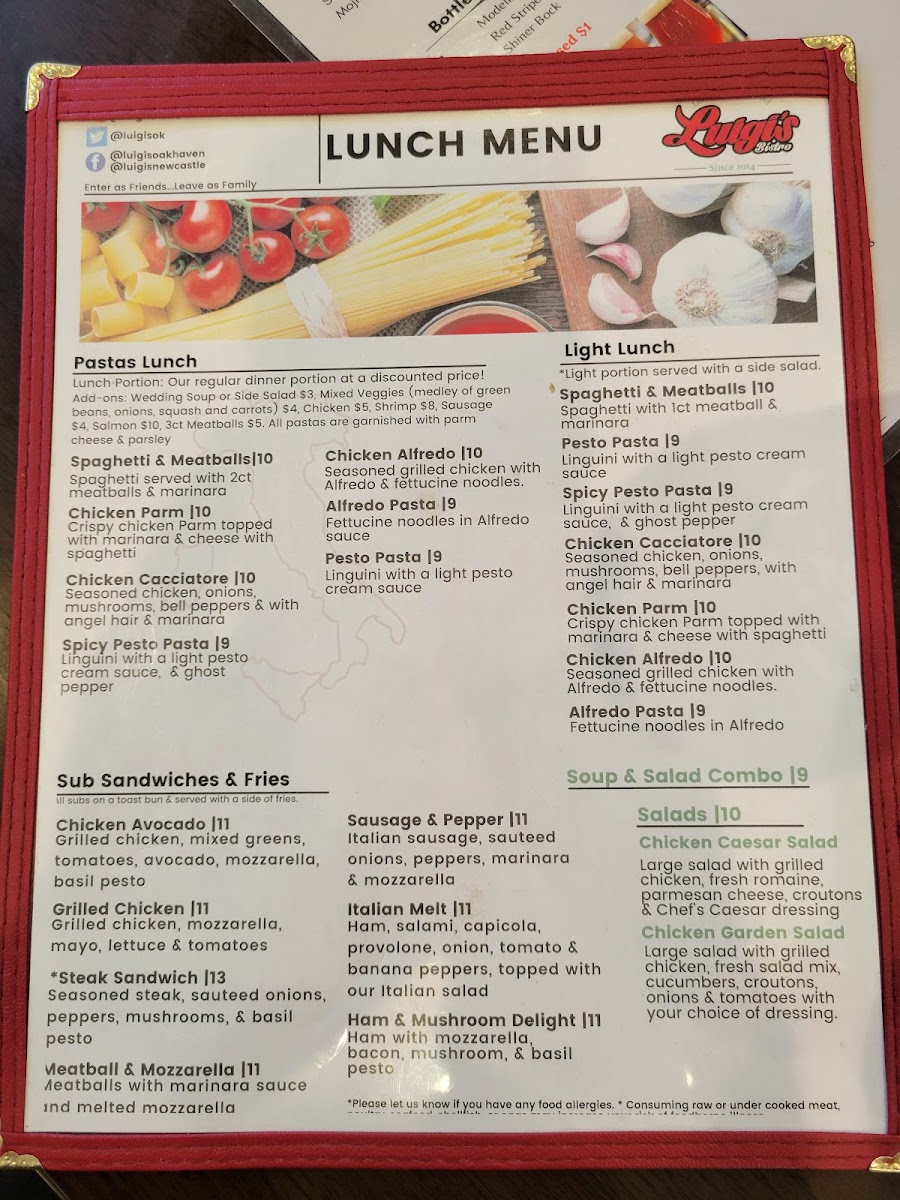 Menu Luigi's In Westbury-6