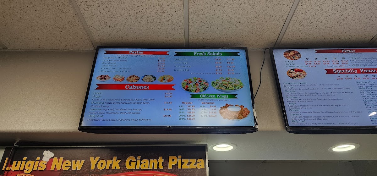 Menu Luigi's New York Giant Pizza-9