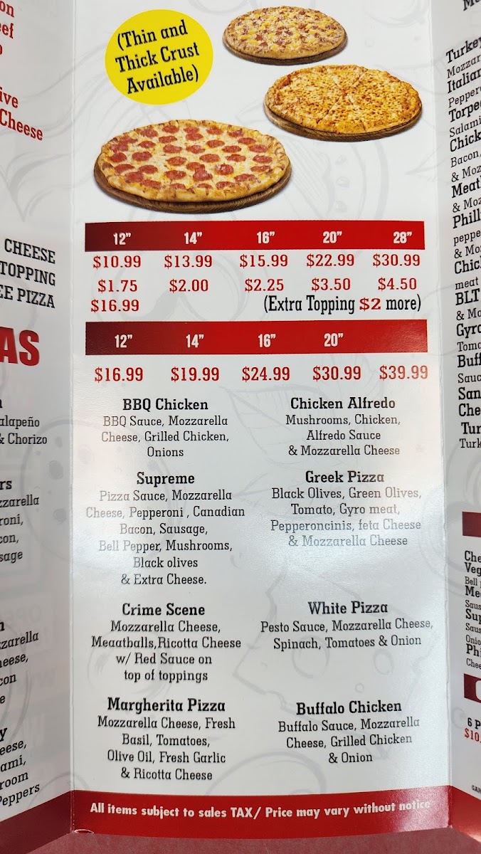 Menu Luigi's New York Giant Pizza-4