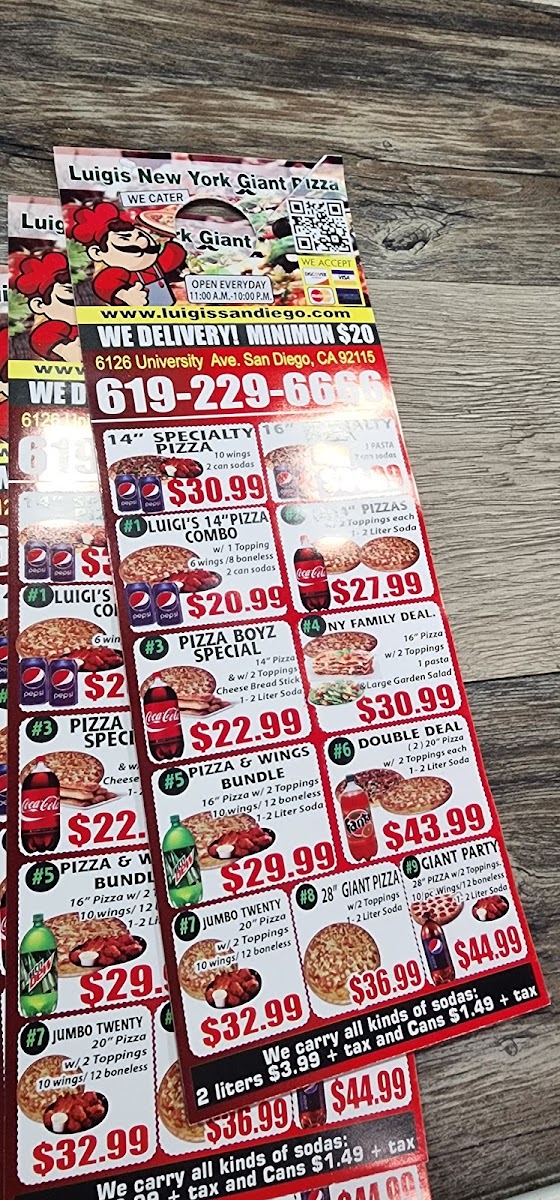 Menu Luigi's New York Giant Pizza-7