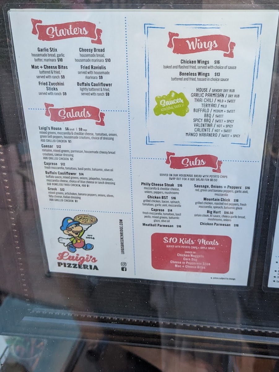 Menu Luigi's Pizzeria-10