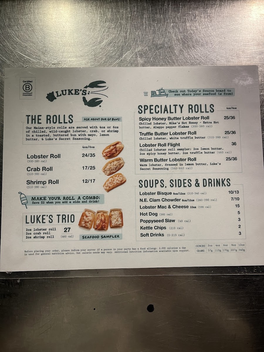 Menu Luke's Lobster Brooklyn Bridge Park-7