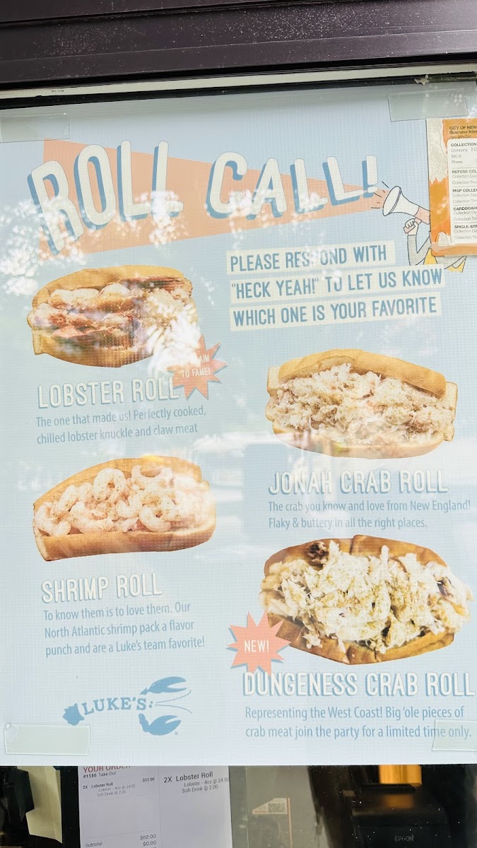 Menu Luke's Lobster Brooklyn Bridge Park-9