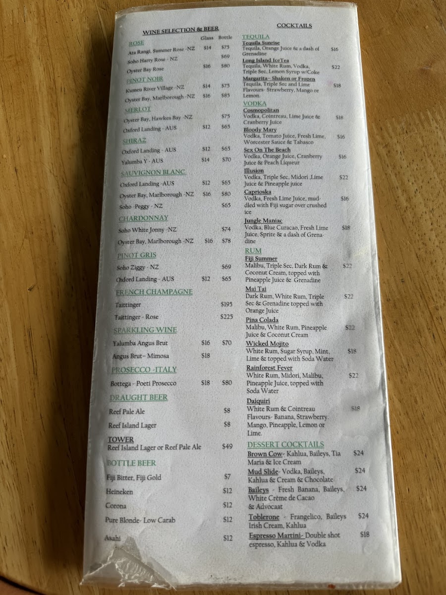 Menu Lulu Bar Restaurant And Cafe-4